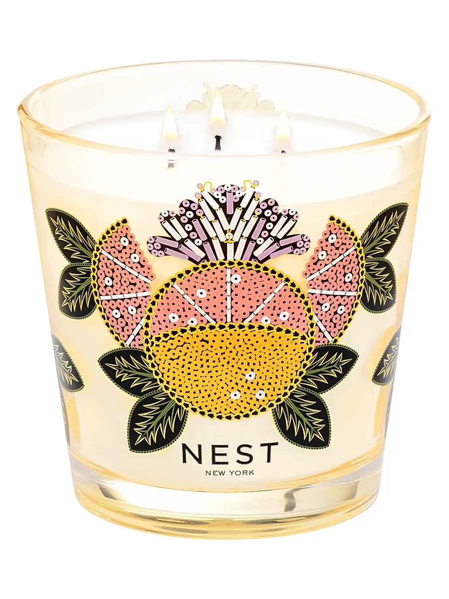 NEST New York Grapefruit Decorative 3-Wick Candle | Thumbnail 2 NEST New York Grapefruit Decorative 3-Wick Candle | Thumbnail 2