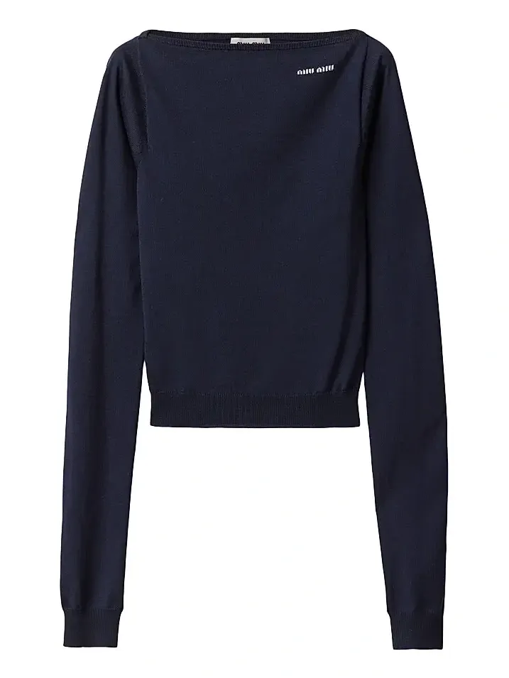 Women's Wool Boat-Neck Sweater