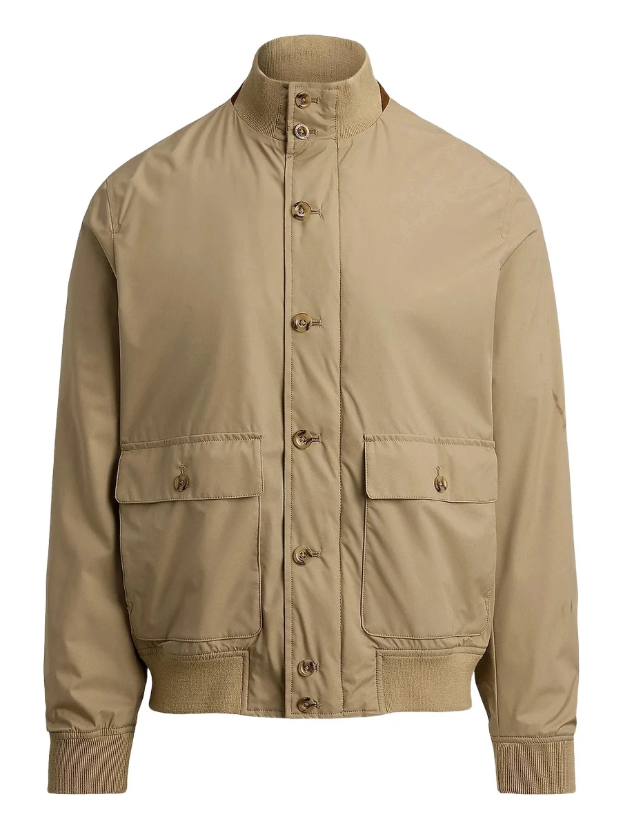 Polo Ralph Lauren Men's Gabardine Stand Collar Bomber Jacket