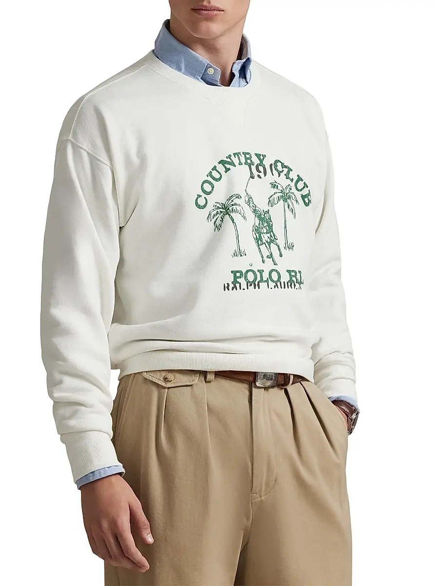 Polo Ralph Lauren Men's Vintage Fleece Cotton-Blend Sweatshirt | Thumbnail 3 Polo Ralph Lauren Men's Vintage Fleece Cotton-Blend Sweatshirt | Thumbnail 3