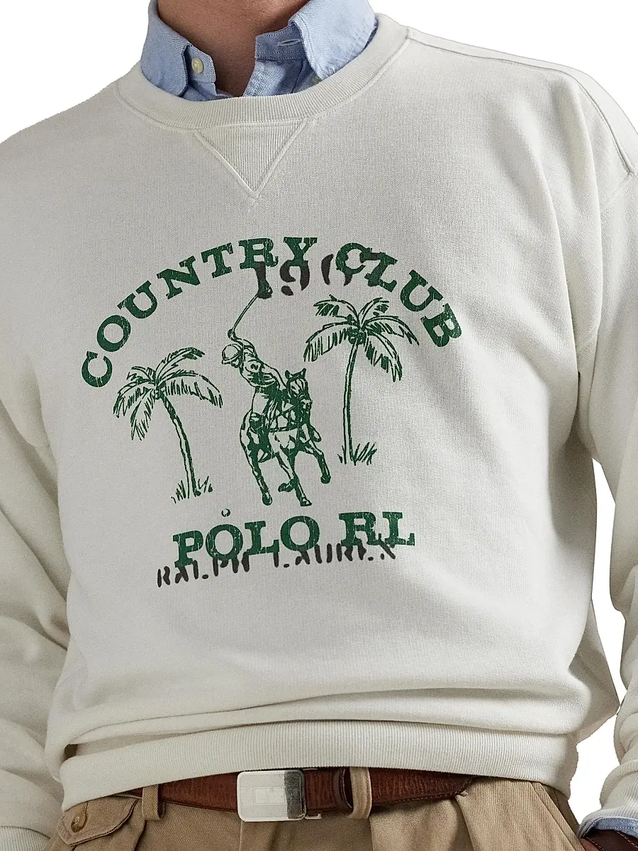 Polo Ralph Lauren Men's Vintage Fleece Cotton-Blend Sweatshirt | Thumbnail 5 Polo Ralph Lauren Men's Vintage Fleece Cotton-Blend Sweatshirt | Thumbnail 5