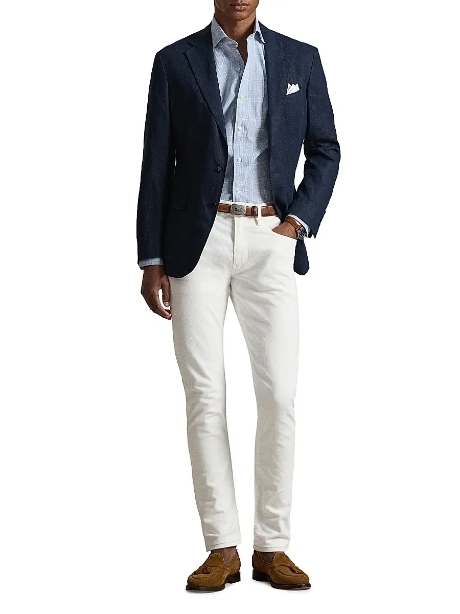 Polo Ralph Lauren Men's Check Cotton Poplin Shirt | Thumbnail 2 Polo Ralph Lauren Men's Check Cotton Poplin Shirt | Thumbnail 2