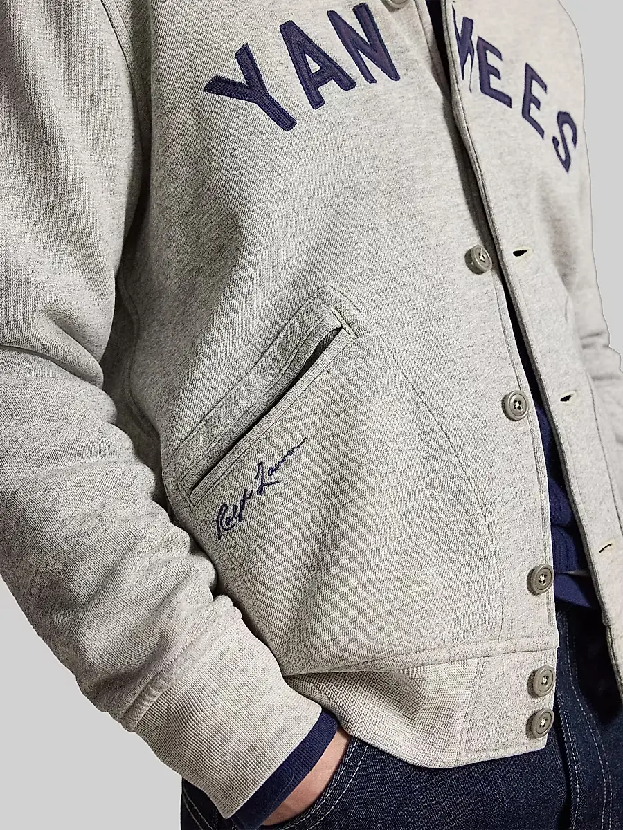 Polo Ralph Lauren Men's Yankees Vintage Fleece Bomber Jacket | Thumbnail 7