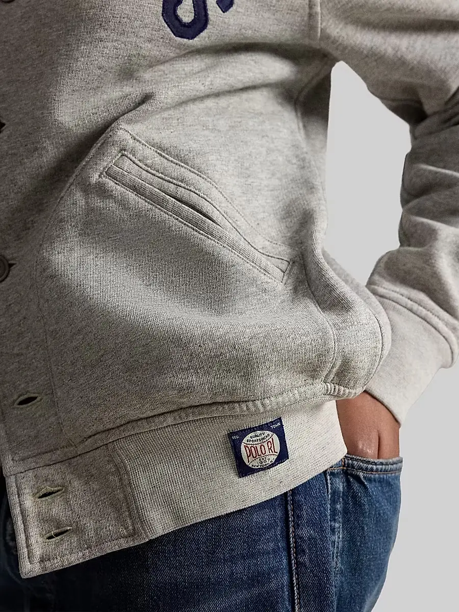 Polo Ralph Lauren Men's Yankees Vintage Fleece Bomber Jacket | Thumbnail 8
