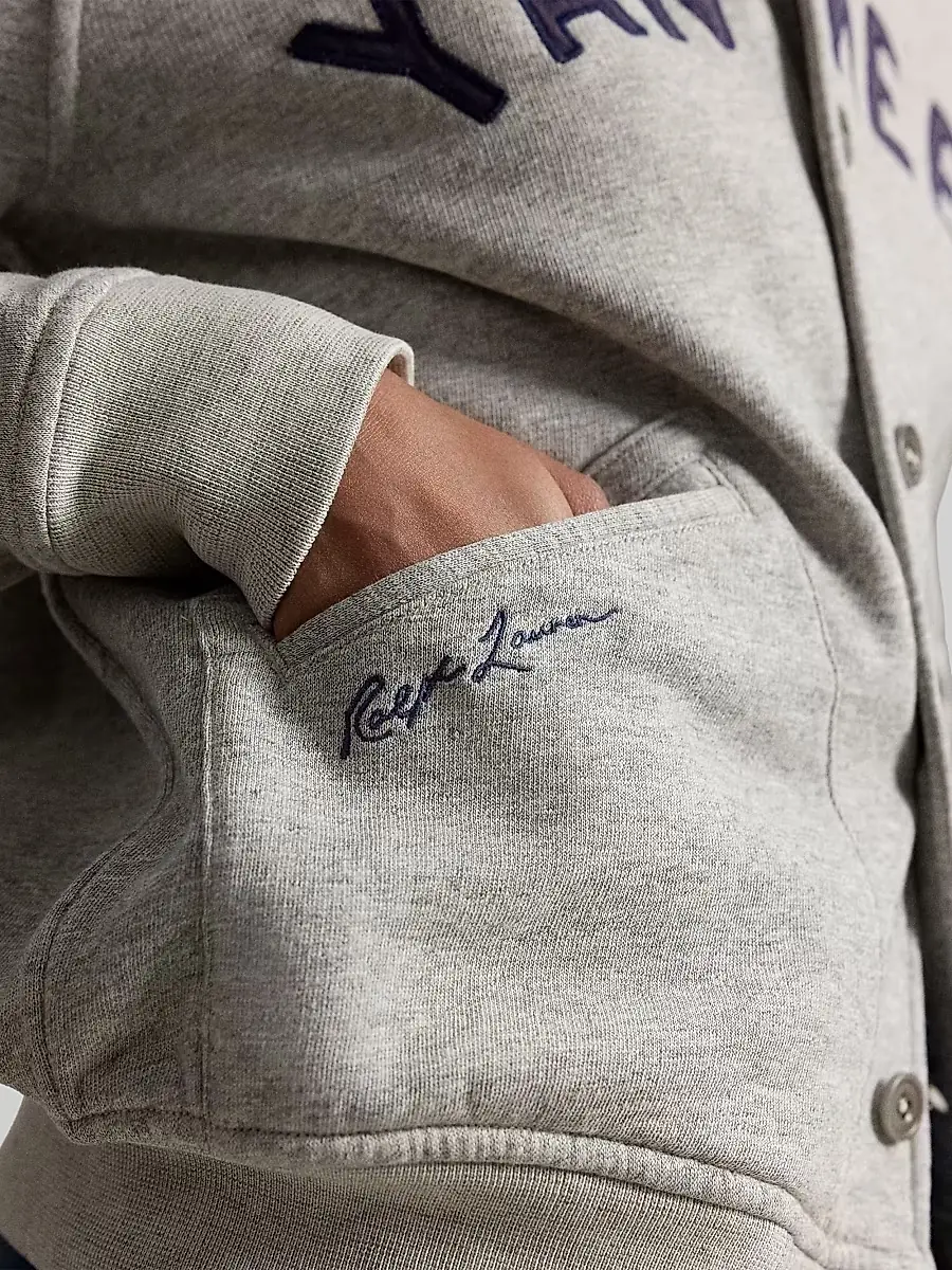 Polo Ralph Lauren Men's Yankees Vintage Fleece Bomber Jacket | Thumbnail 9