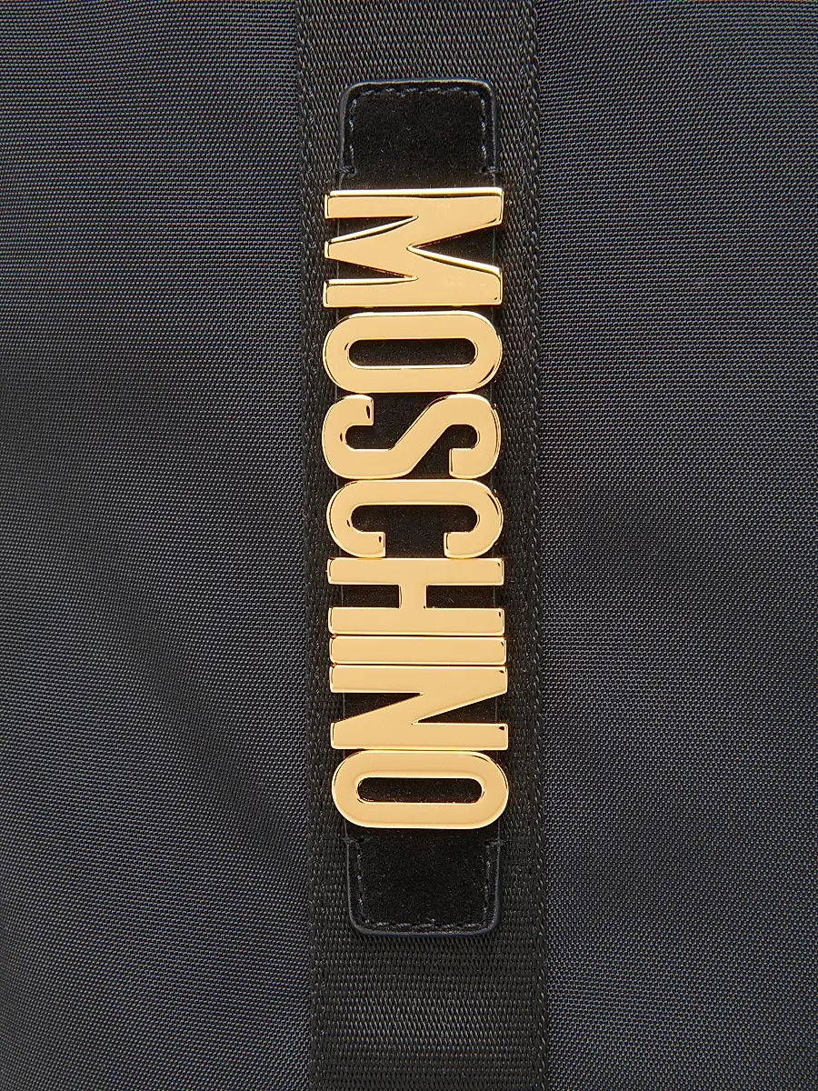 MOSCHINO Men's Logo Hardware Canvas Tote Bag | Thumbnail 6 MOSCHINO Men's Logo Hardware Canvas Tote Bag | Thumbnail 6