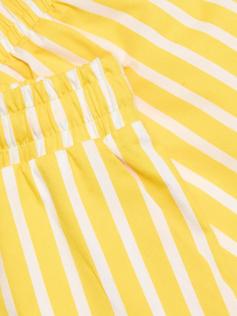 L'Agence Women's Royce Striped Cotton-Blend Drawstring Shorts | Thumbnail 7 L'Agence Women's Royce Striped Cotton-Blend Drawstring Shorts | Thumbnail 7