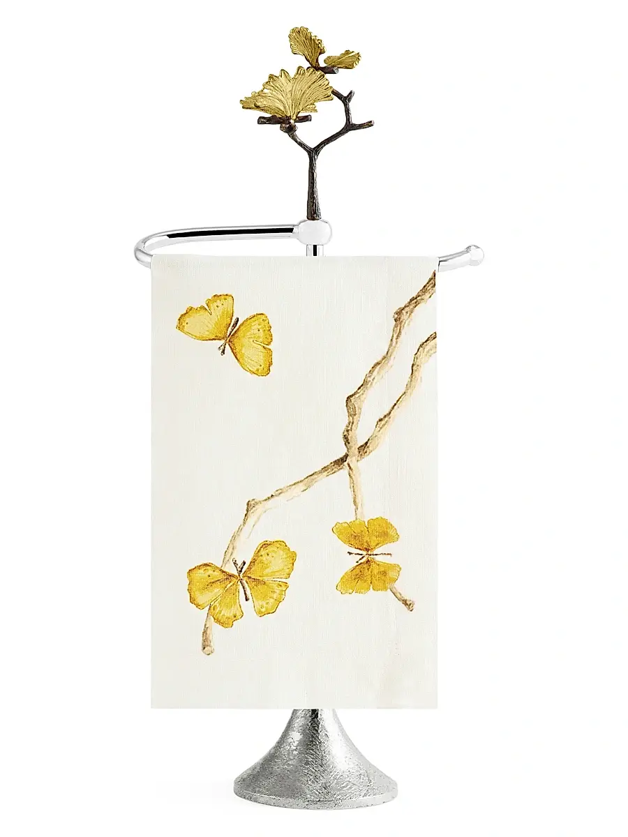 Michael Aram Butterfly Ginkgo Fingertip Towel Stand | Thumbnail 2 Michael Aram Butterfly Ginkgo Fingertip Towel Stand | Thumbnail 2