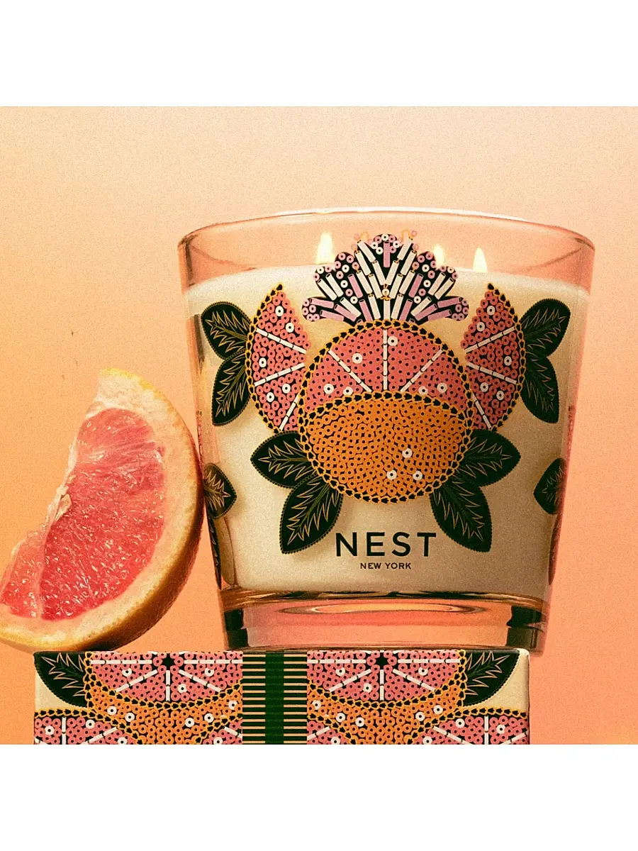 NEST New York Grapefruit Decorative Luxury 4-Wick Candle | Thumbnail 3 NEST New York Grapefruit Decorative Luxury 4-Wick Candle | Thumbnail 3
