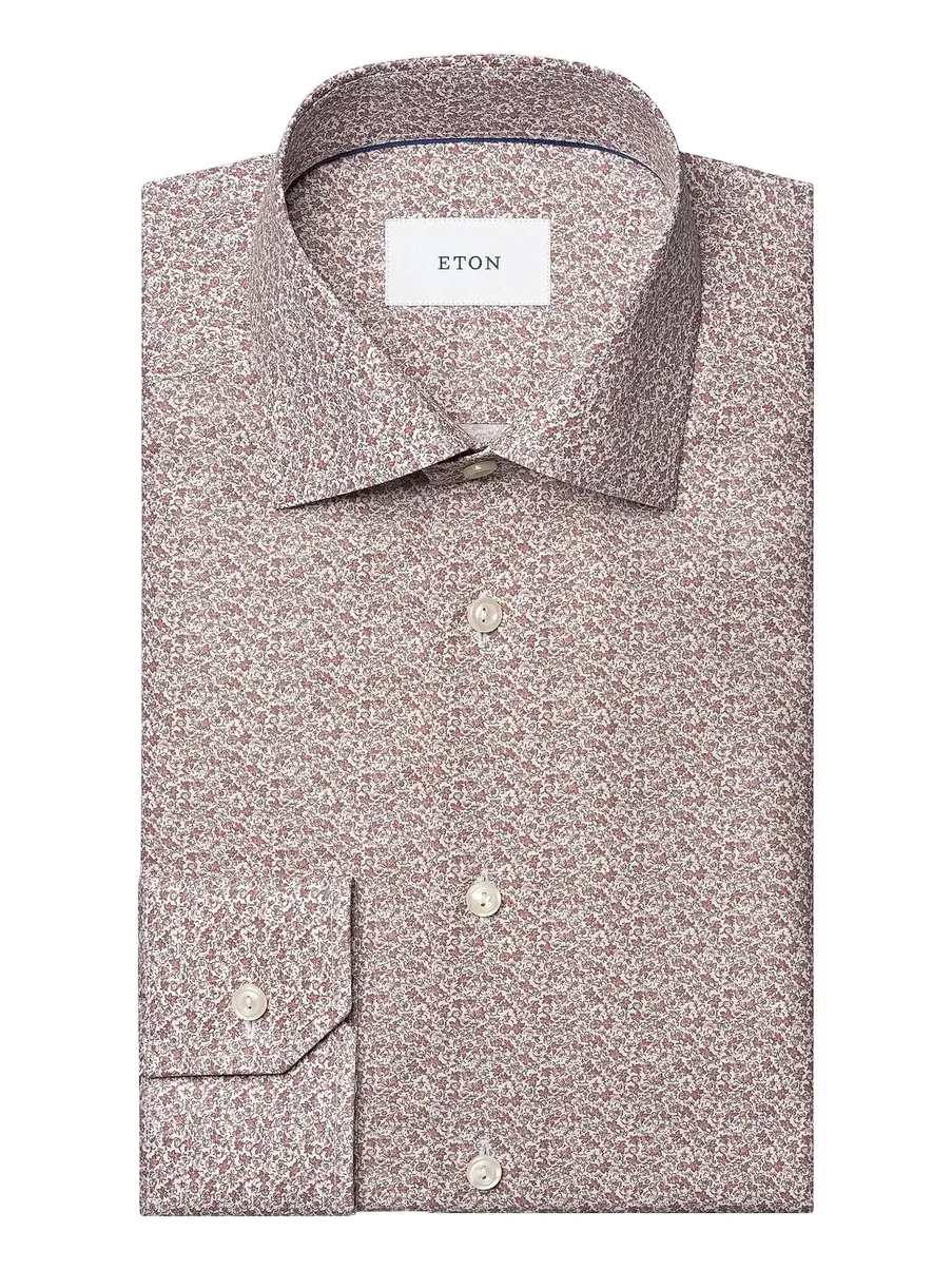 Men's Slim-Fit Floral Twill Shirt Men's Slim-Fit Floral Twill Shirt