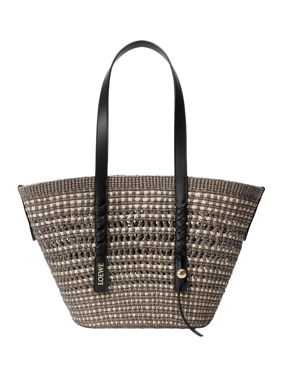 Women's x Paula's Ibiza Medium Braided Raffia Basket Bag