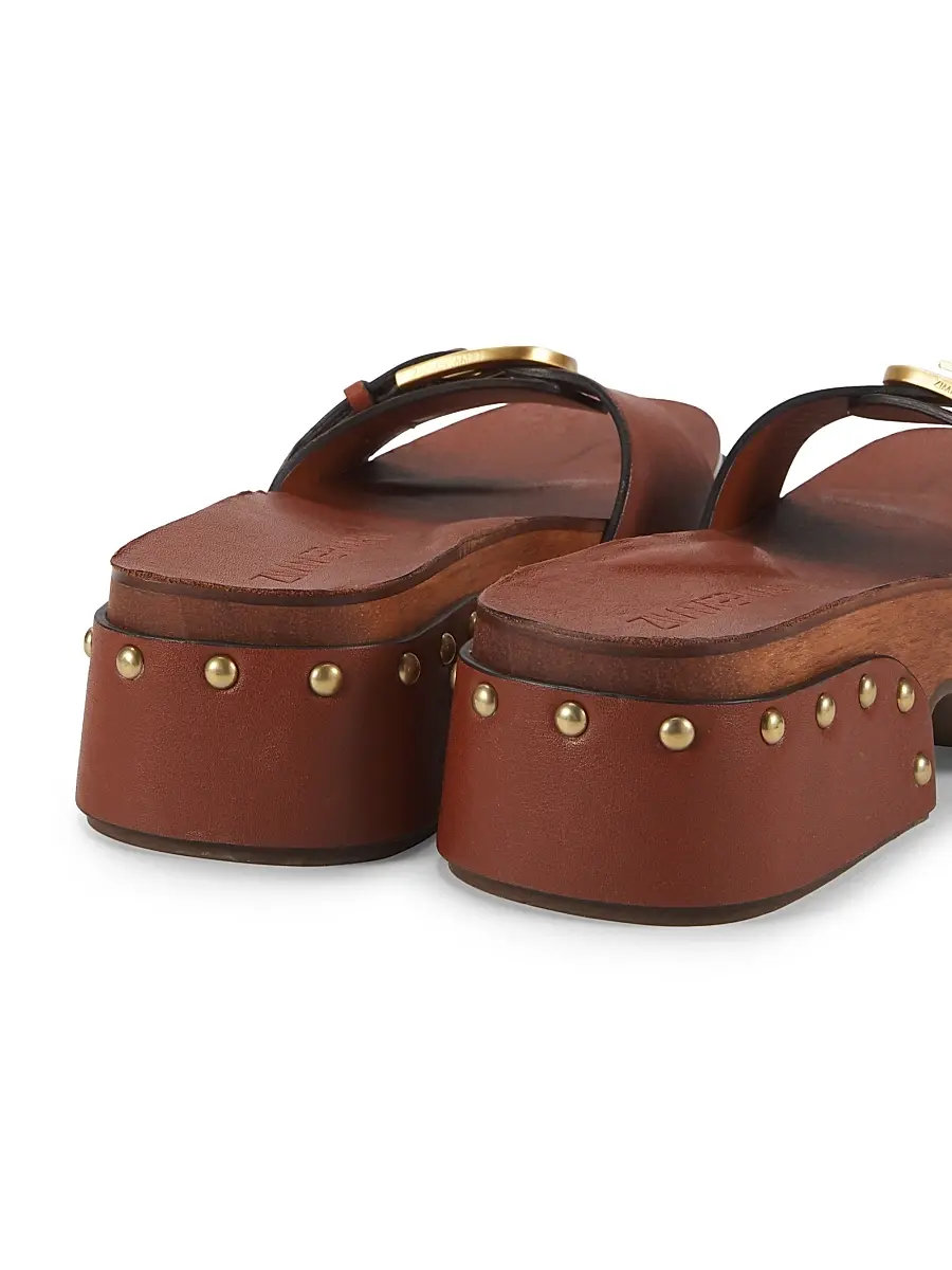 Zimmermann Women's Alight 40MM Studded Leather Platform Mules | Thumbnail 3 Zimmermann Women's Alight 40MM Studded Leather Platform Mules | Thumbnail 3
