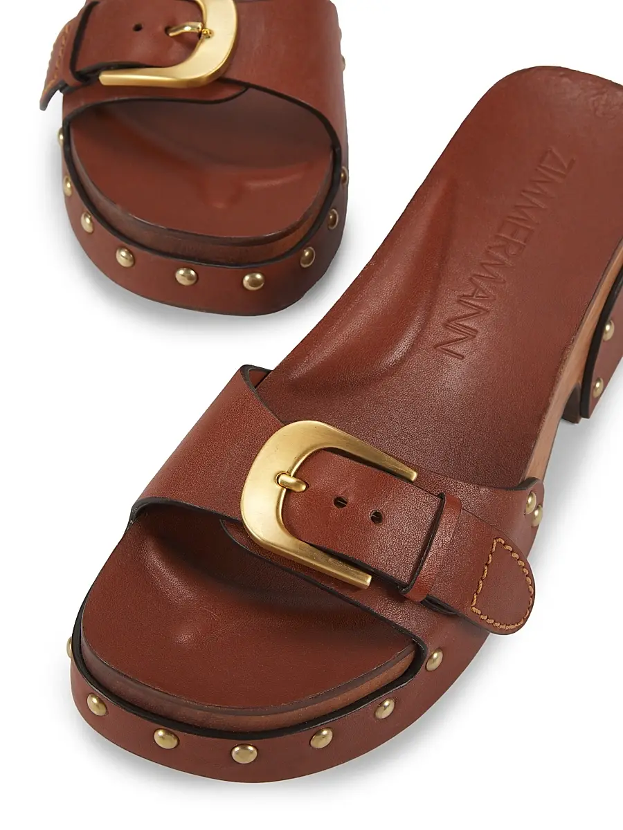 Zimmermann Women's Alight 40MM Studded Leather Platform Mules | Thumbnail 4 Zimmermann Women's Alight 40MM Studded Leather Platform Mules | Thumbnail 4