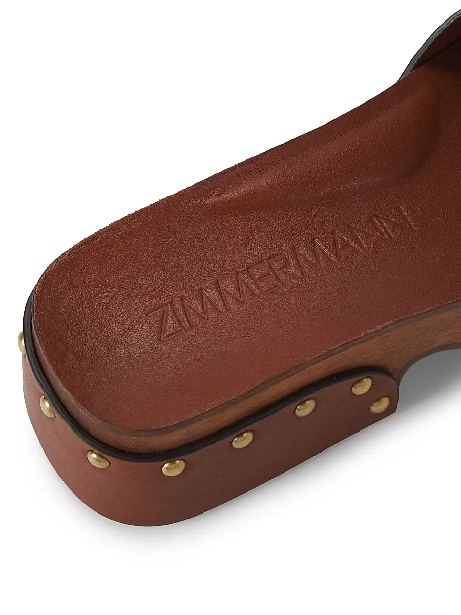 Zimmermann Women's Alight 40MM Studded Leather Platform Mules | Thumbnail 6 Zimmermann Women's Alight 40MM Studded Leather Platform Mules | Thumbnail 6