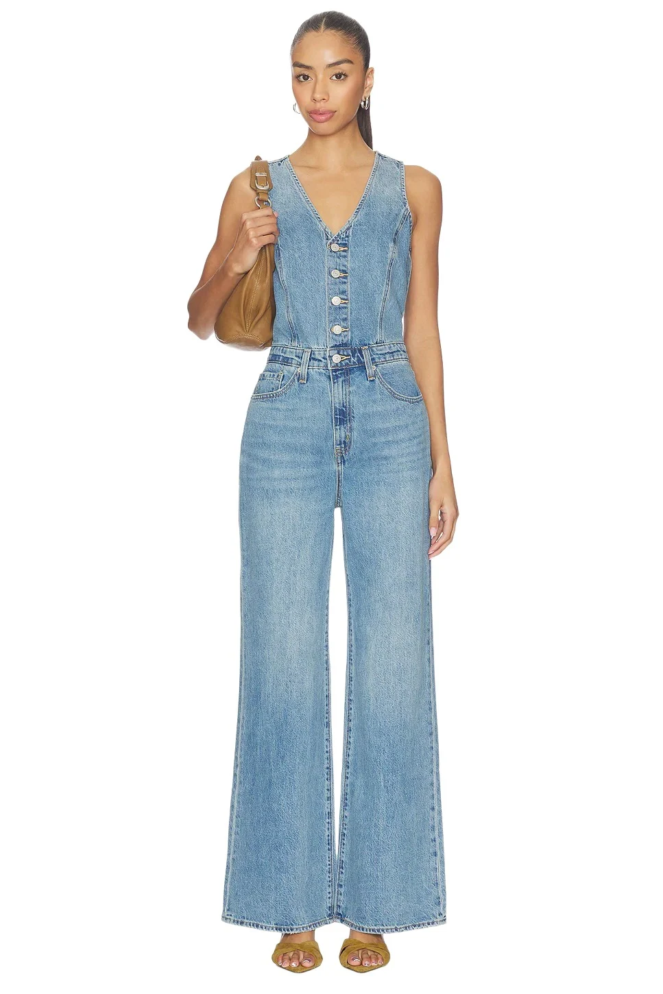 Levi's Vest Wide Leg Jumpsuit