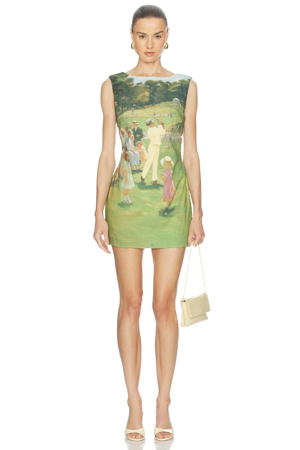 Yellow The Label Augusta Linen Dress