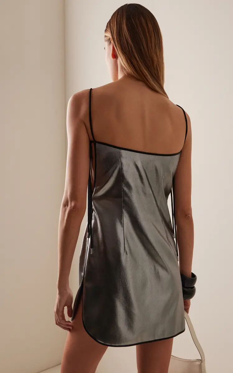 Temily Summer Bones Foiled Silk Mini Dress | Thumbnail 4 Temily Summer Bones Foiled Silk Mini Dress | Thumbnail 4
