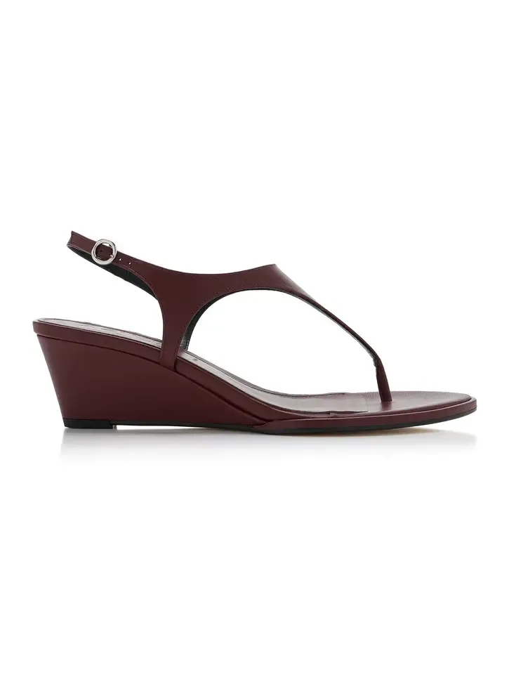 Roose Leather Wedge Sandals