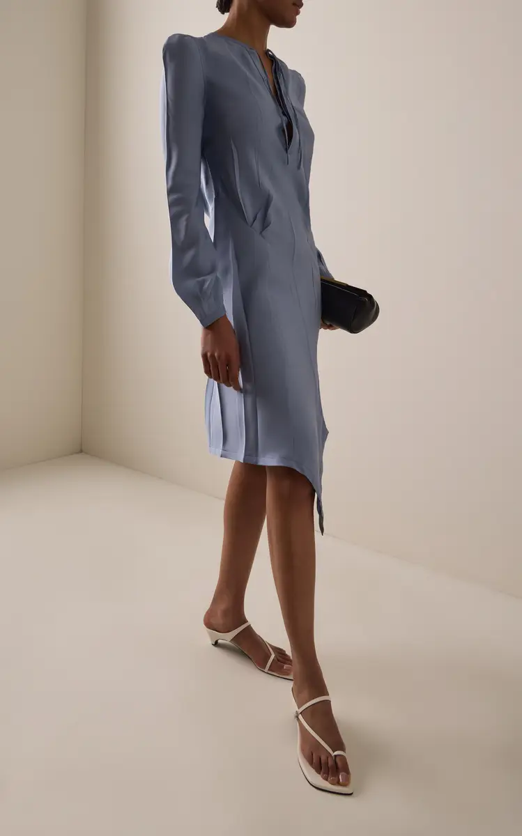 Lemaire Creased Bias Twill Midi Dress | Thumbnail 2 Lemaire Creased Bias Twill Midi Dress | Thumbnail 2
