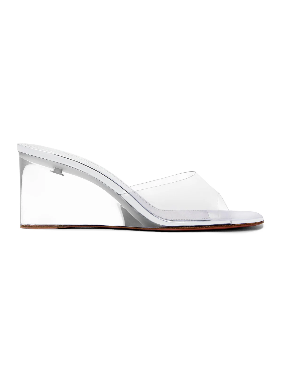 Amina Muaddi Lupita PVC Wedge Sandals