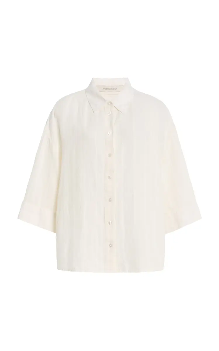 Favorite Daughter The Off Duty Linen Shirt | Thumbnail 4