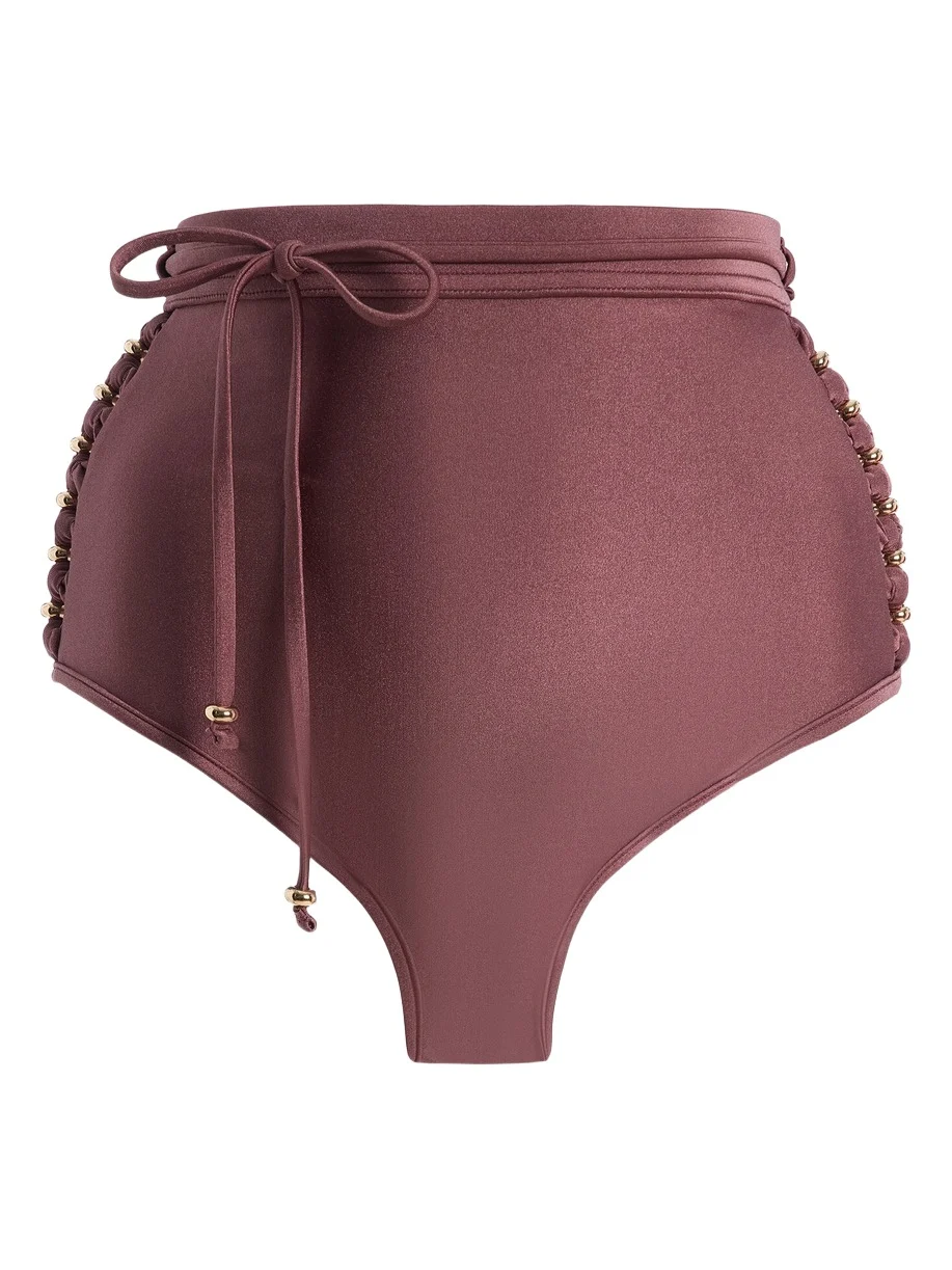 Aster Beaded High-Rise Bikini Bottom Aster Beaded High-Rise Bikini Bottom