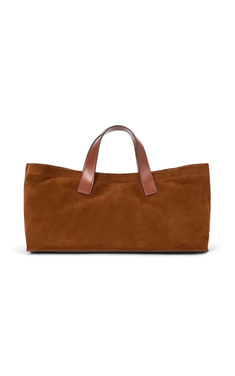 Staud Port Suede Tote Bag | Image 1 Staud Port Suede Tote Bag | Image 1