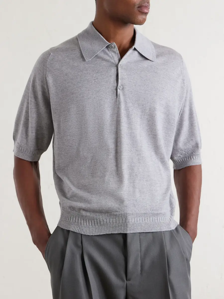 John Smedley Bill Nighy Merino Wool Polo Shirt - Men | Thumbnail 3 John Smedley Bill Nighy Merino Wool Polo Shirt - Men | Thumbnail 3
