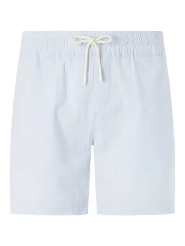 Portuguese Flannel Atlantico Straight-Leg Cotton-Seersucker Shorts - Men