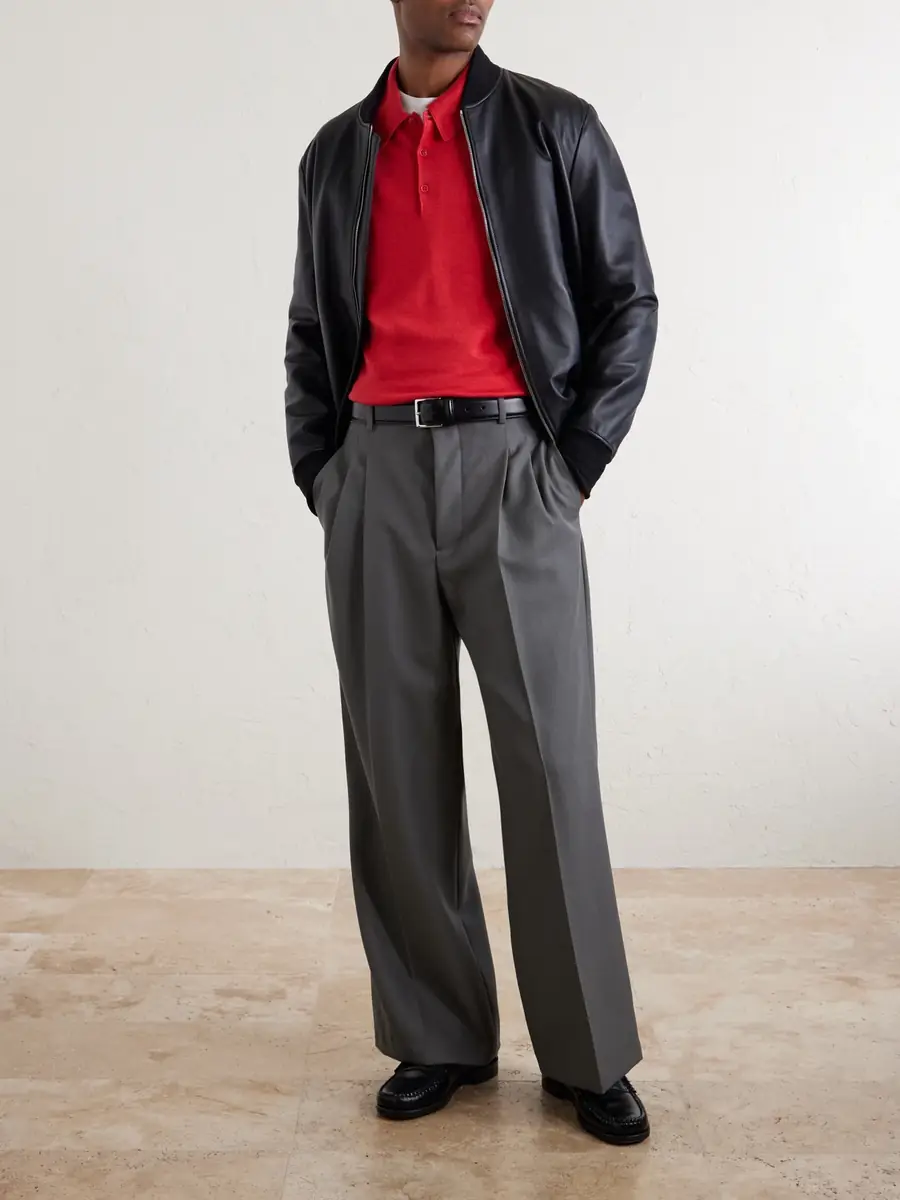 John Smedley Bill Nighy Cashmere and Silk-Blend Polo T-Shirt - Men | Thumbnail 2 John Smedley Bill Nighy Cashmere and Silk-Blend Polo T-Shirt - Men | Thumbnail 2