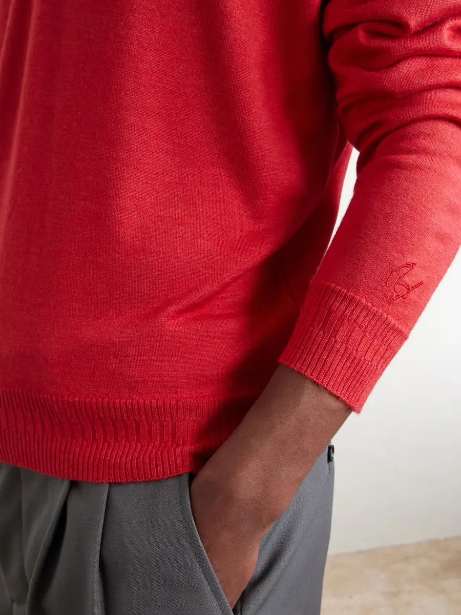 John Smedley Bill Nighy Cashmere and Silk-Blend Polo T-Shirt - Men | Thumbnail 5 John Smedley Bill Nighy Cashmere and Silk-Blend Polo T-Shirt - Men | Thumbnail 5