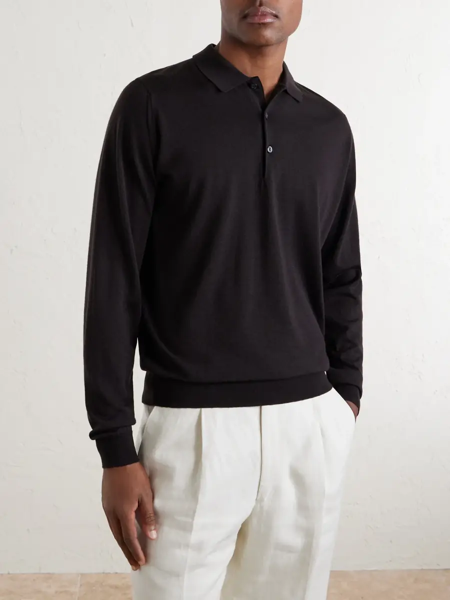 John Smedley Belper Slim-Fit Merino Wool Polo Shirt - Men | Thumbnail 3 John Smedley Belper Slim-Fit Merino Wool Polo Shirt - Men | Thumbnail 3