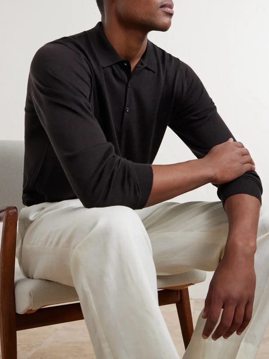 John Smedley Belper Slim-Fit Merino Wool Polo Shirt - Men | Thumbnail 5 John Smedley Belper Slim-Fit Merino Wool Polo Shirt - Men | Thumbnail 5