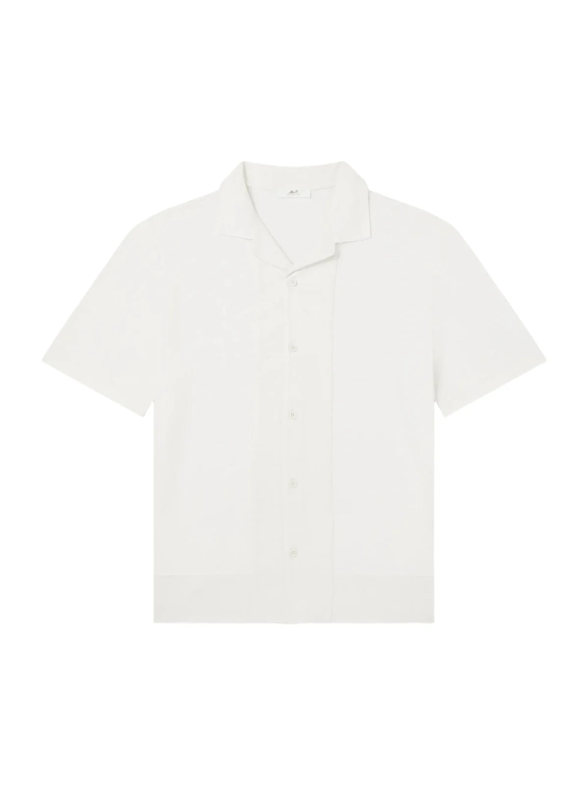 Camp-Collar Linen and Organic Cotton-Blend Shirt - Men