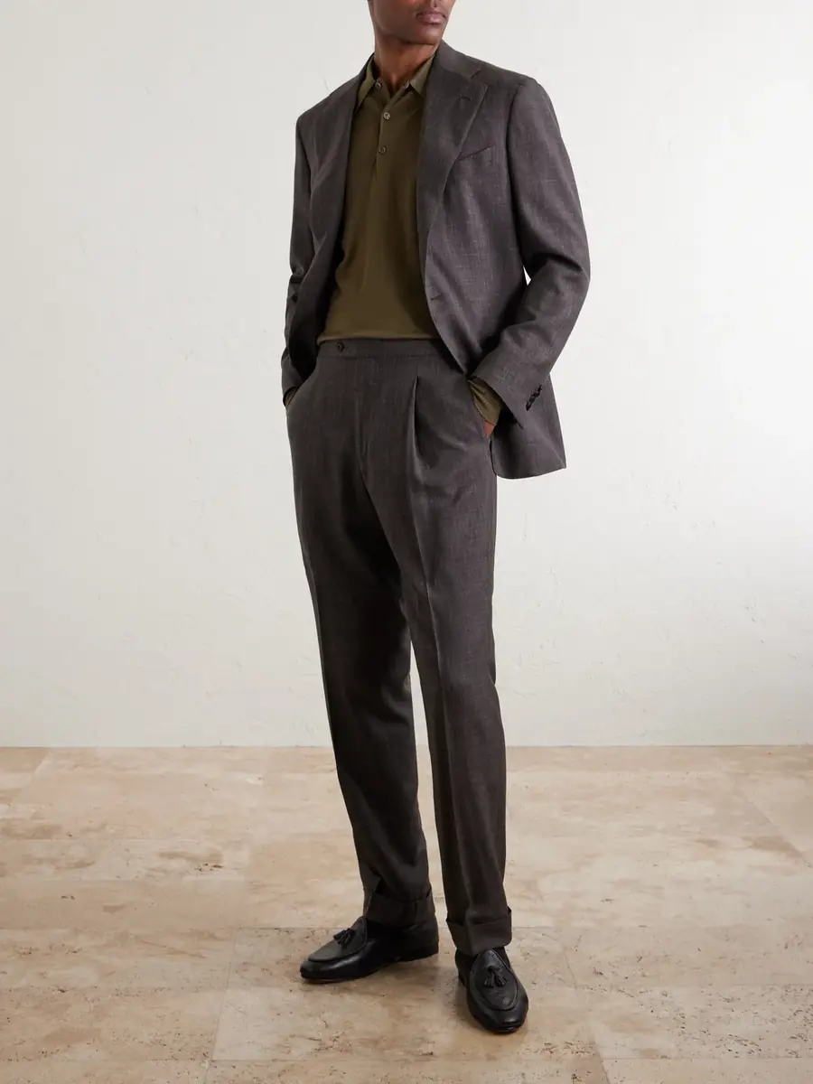 John Smedley Bill Nighy Merino Wool Polo T-Shirt - Men | Thumbnail 2 John Smedley Bill Nighy Merino Wool Polo T-Shirt - Men | Thumbnail 2