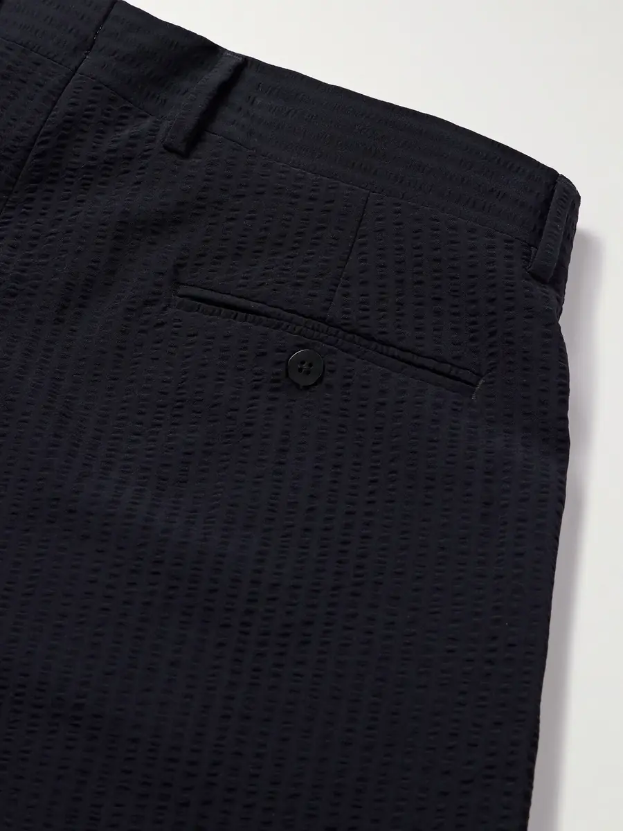Stòffa Pleated Wool-Seersucker Shorts - Men | Thumbnail 5 Stòffa Pleated Wool-Seersucker Shorts - Men | Thumbnail 5