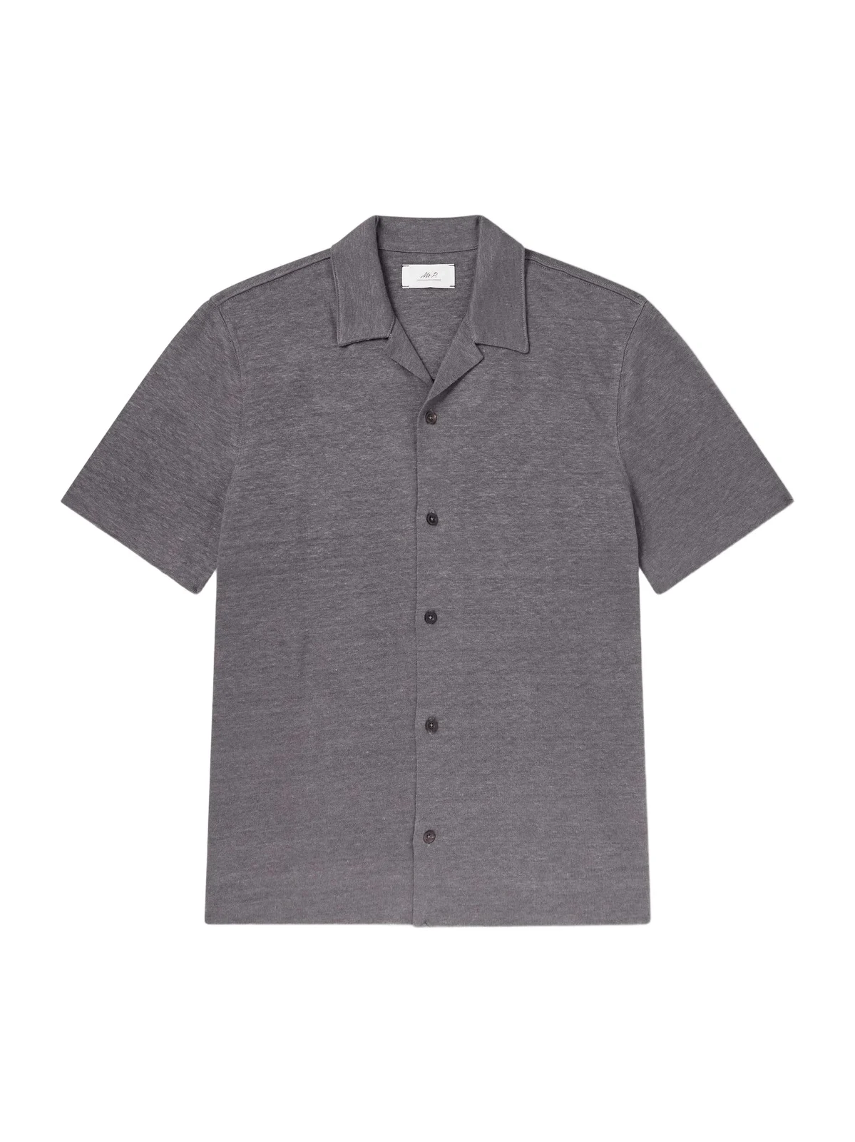Camp-Collar Linen Shirt - Men