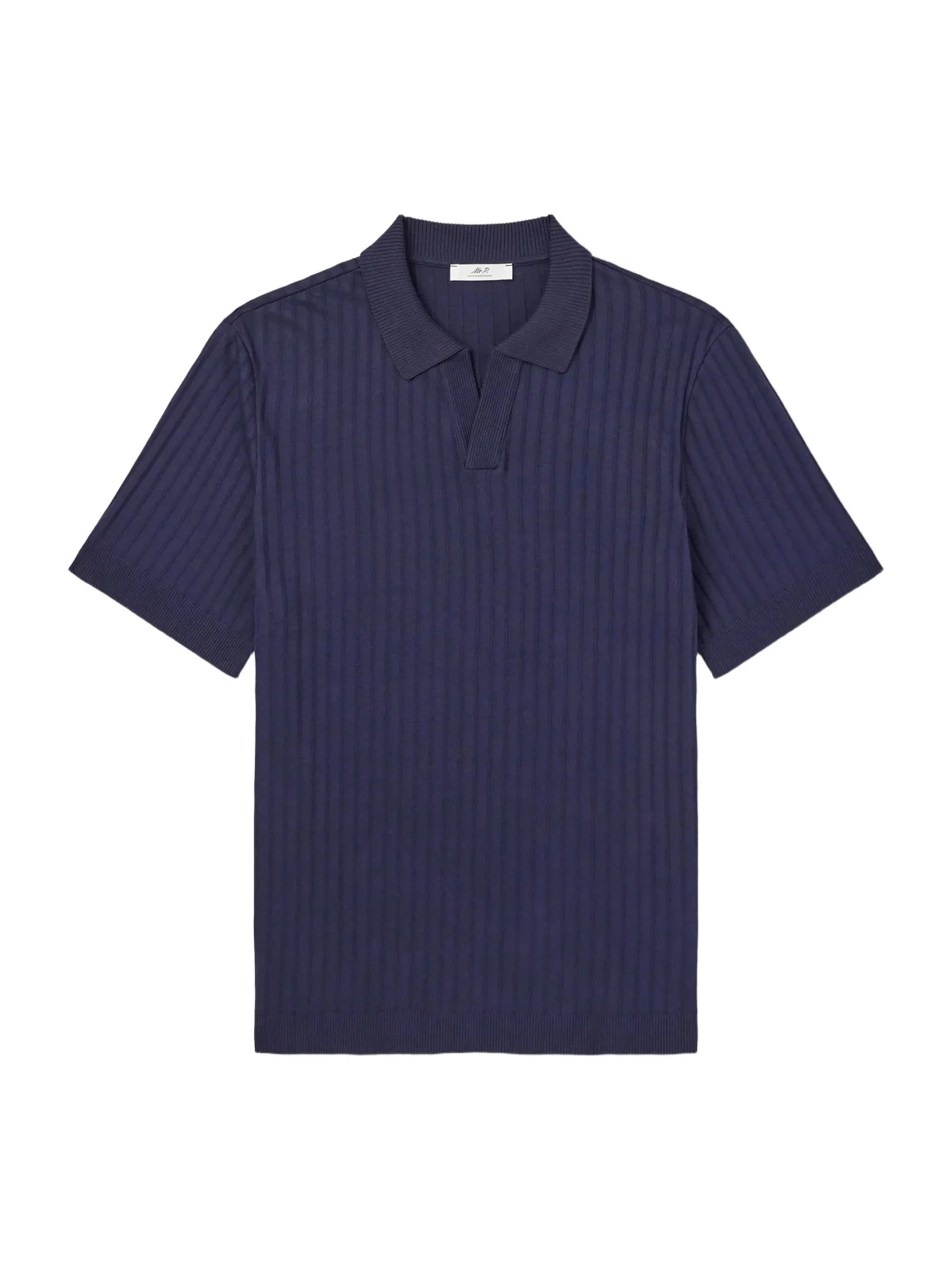 Organic Cotton Jacquard Polo Shirt - Men