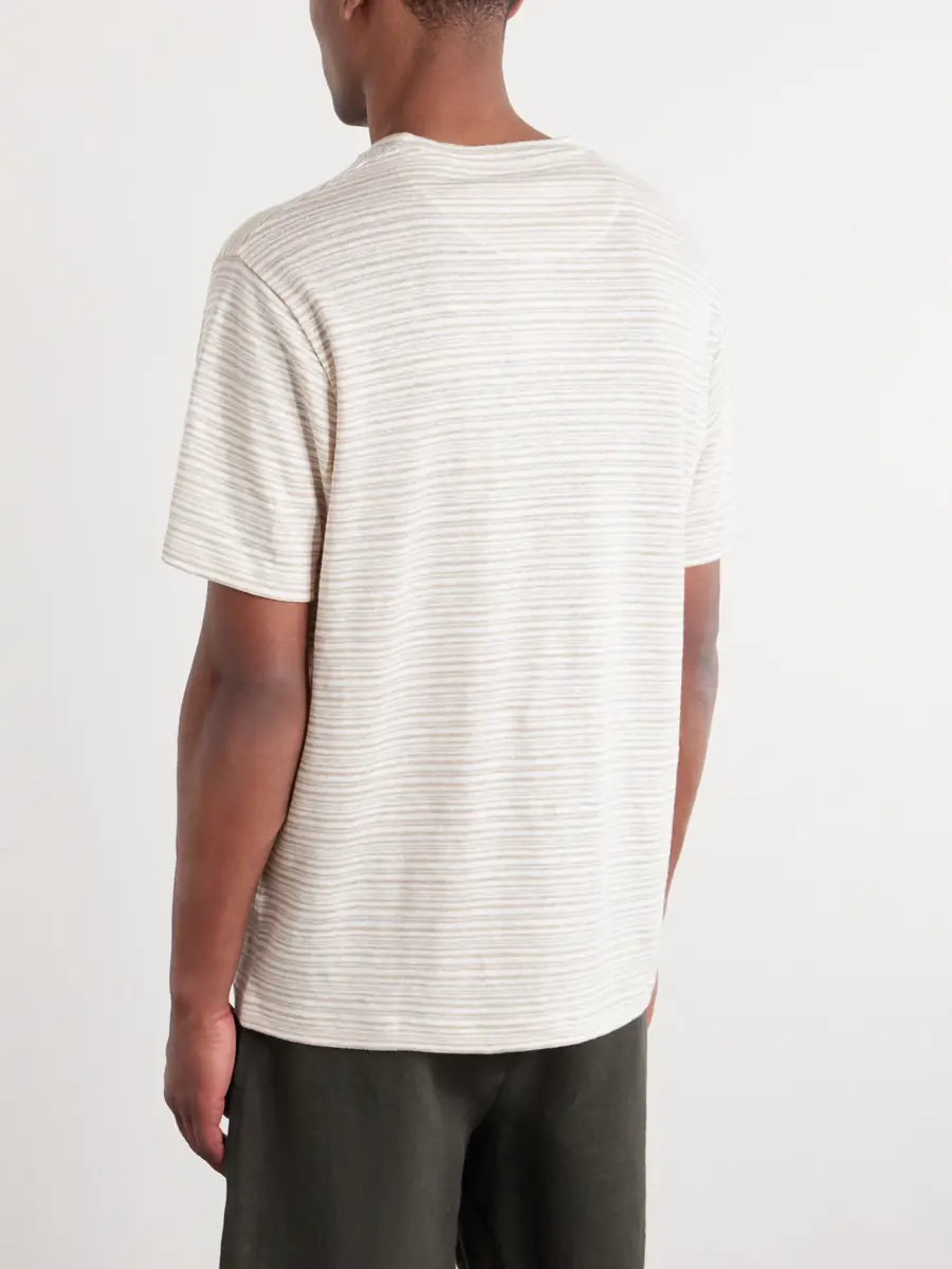 MR P. Striped Linen T-Shirt - Men | Thumbnail 4