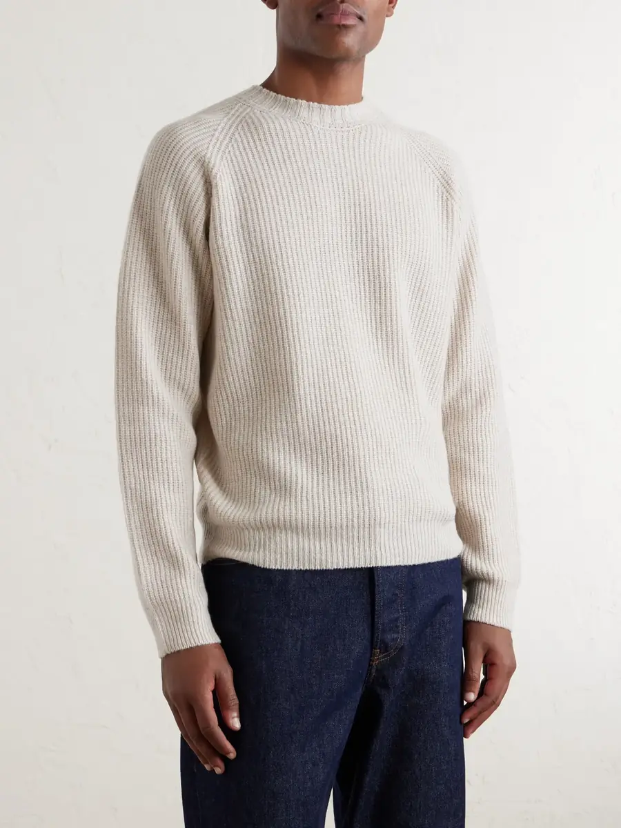 John Smedley Bill Nighy Cashmere and Wool-Blend Sweater - Men | Thumbnail 3 John Smedley Bill Nighy Cashmere and Wool-Blend Sweater - Men | Thumbnail 3