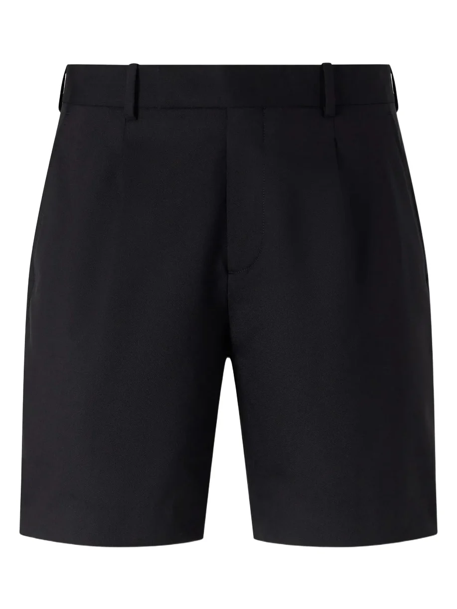 MR P. Wide-Leg Pleated Wool Shorts - Men