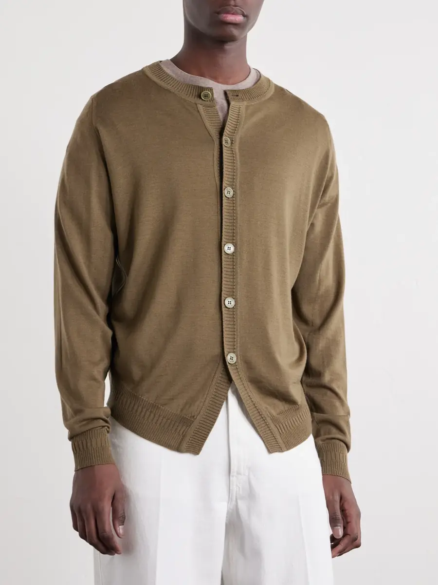 John Smedley Bill Nighy Merino Wool Cardigan - Men | Thumbnail 3 John Smedley Bill Nighy Merino Wool Cardigan - Men | Thumbnail 3