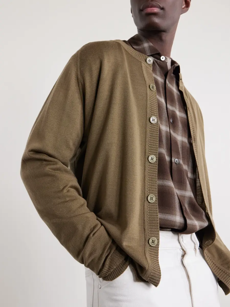 John Smedley Bill Nighy Merino Wool Cardigan - Men | Thumbnail 5 John Smedley Bill Nighy Merino Wool Cardigan - Men | Thumbnail 5