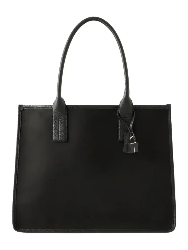 Tom Ford East-West Leather-Trimmed Cotton-Canvas Tote Bag - Men