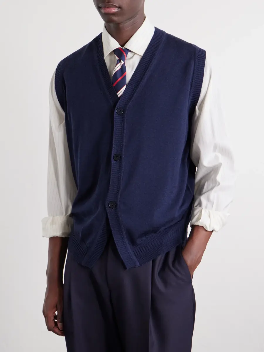 John Smedley Bill Nighy Merino Wool Vest - Men | Thumbnail 3 John Smedley Bill Nighy Merino Wool Vest - Men | Thumbnail 3