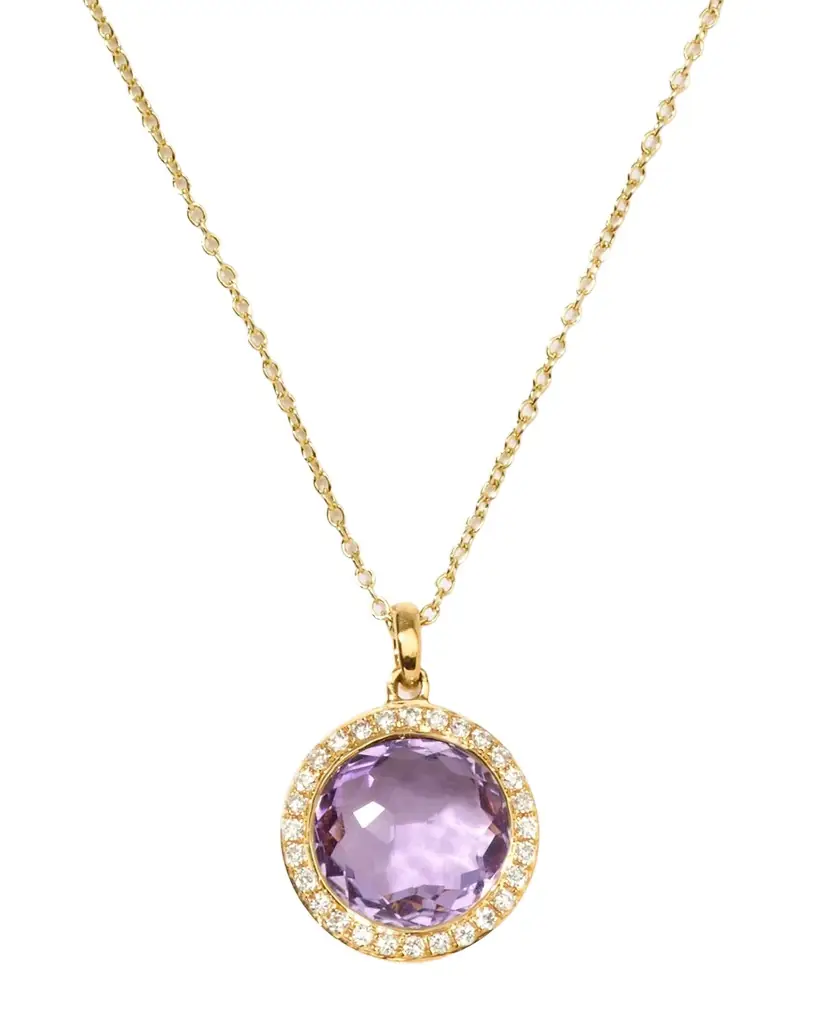 Ippolita Small Pendant Necklace in 18K Gold with Diamonds | Image 1 Ippolita Small Pendant Necklace in 18K Gold with Diamonds | Image 1