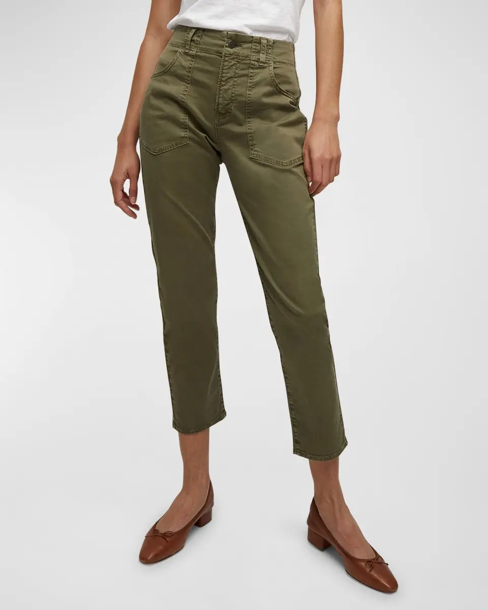 Veronica Beard Arya Straight-Leg Cropped Pants | Thumbnail 2 Veronica Beard Arya Straight-Leg Cropped Pants | Thumbnail 2