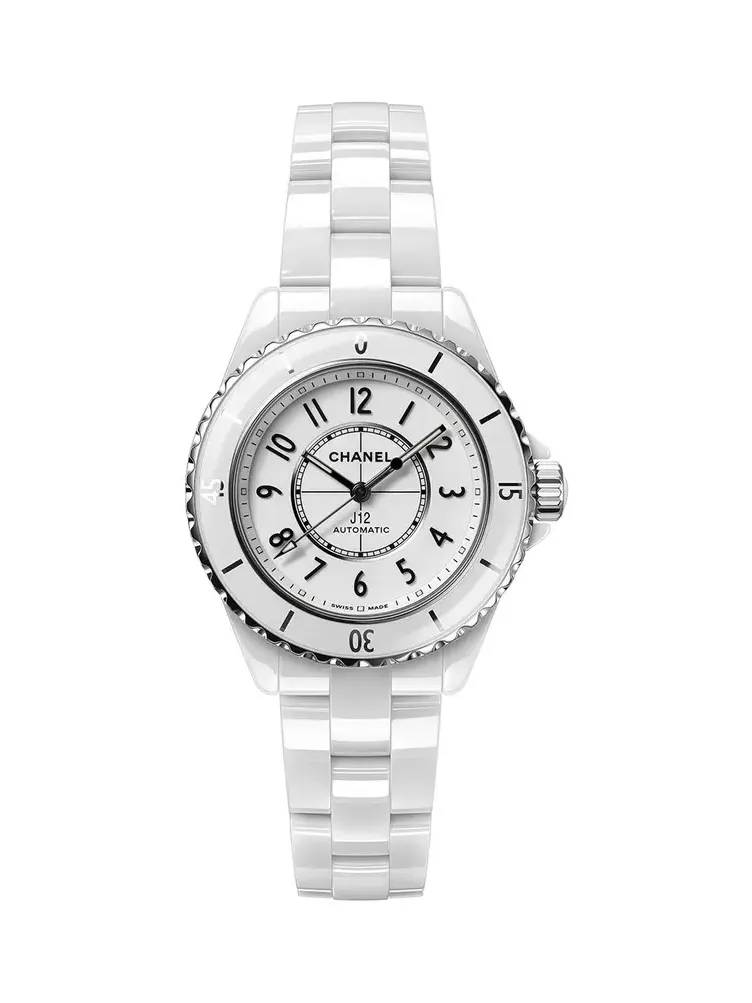 J12 33MM CALIBER 12.2 WHITE WATCH