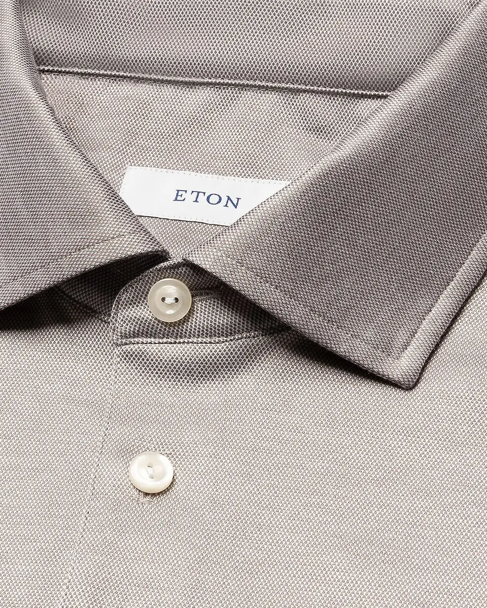 Eton Men's Filo di Scozia Cotton Jaquard Polo Shirt | Thumbnail 7 Eton Men's Filo di Scozia Cotton Jaquard Polo Shirt | Thumbnail 7