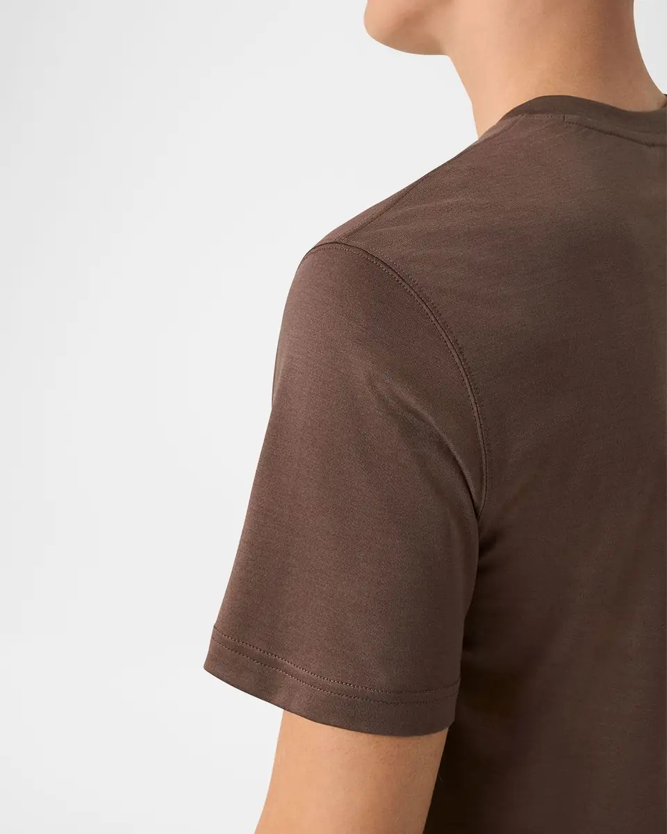 Eton Men's Cotton and Silk Solid Crewneck T-Shirt | Thumbnail 8 Eton Men's Cotton and Silk Solid Crewneck T-Shirt | Thumbnail 8